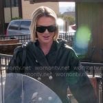 Whitney’s black double breasted leather jacket on The Real Housewives of Salt Lake City Whitney’s black double breasted leather jacket on The Real Housewives of Salt Lake City