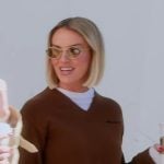 Whitney’s brown layered sweater on The Real Housewives of Salt Lake City Whitney’s brown layered sweater on The Real Housewives of Salt Lake City