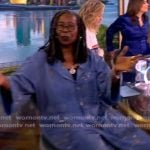 Whoopi’s distressed denim overalls on The View
