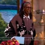 Whoopi's printed cardigan on The View Whoopi's printed cardigan on The View